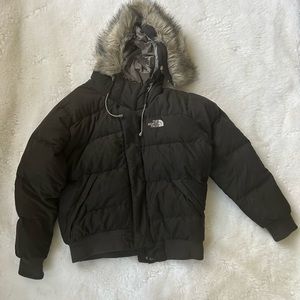 The North Face Black Winter coat with Fur Trim Hood